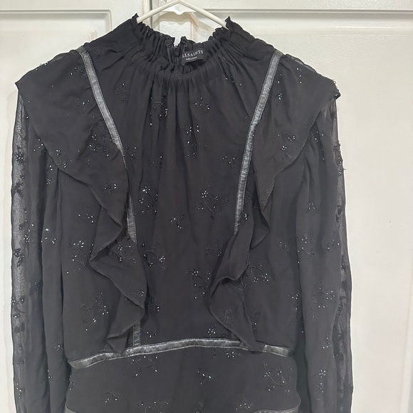 All Saints Aislyn Ditsy Dress I Size Medium - Picture 3 of 5